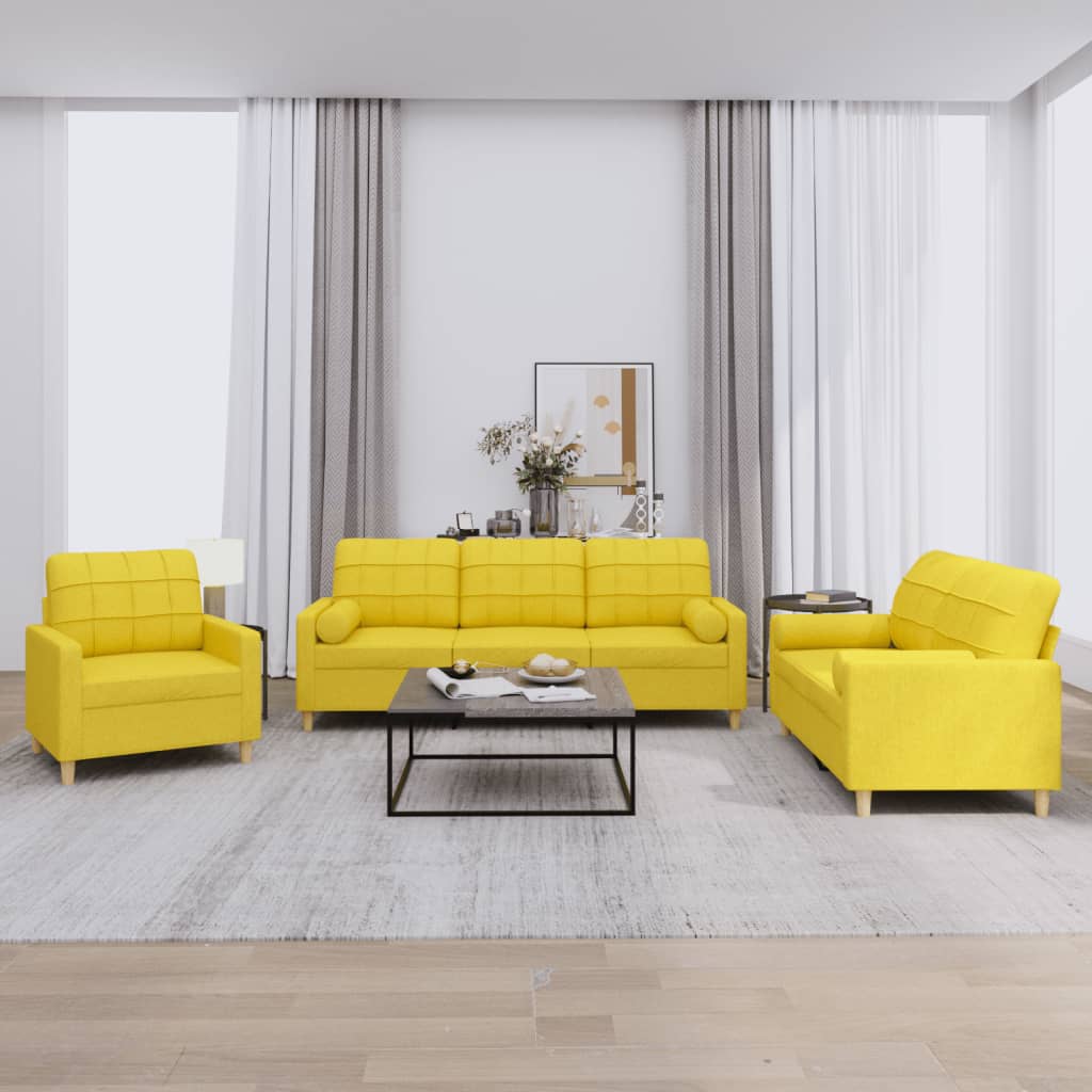 Set De Canapele Cu Perne, 4 Piese, , Textil
