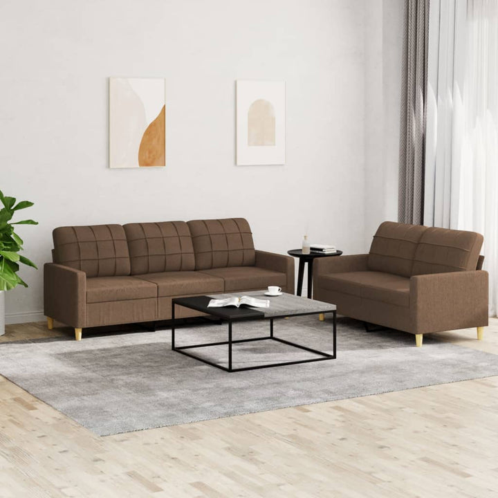 Set De Canapele Cu Perne, 3 Piese, , Textil