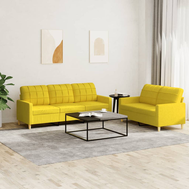 Set De Canapele Cu Perne, 3 Piese, , Textil