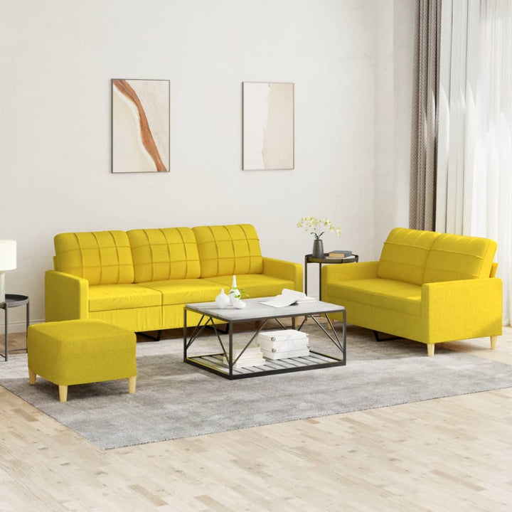 Set De Canapele Cu Perne, 3 Piese, , Textil