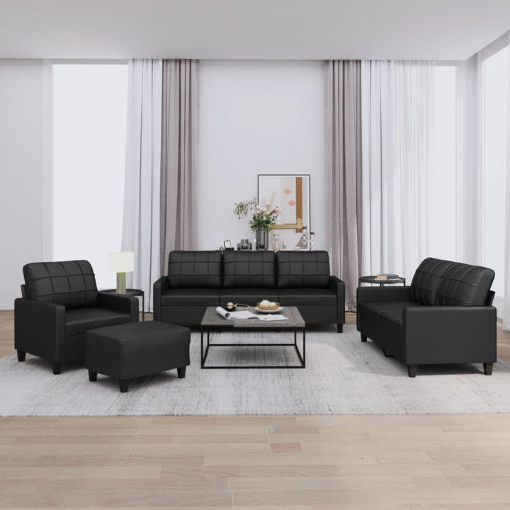Set De Canapele , 3 Piese, , Piele Ecologică