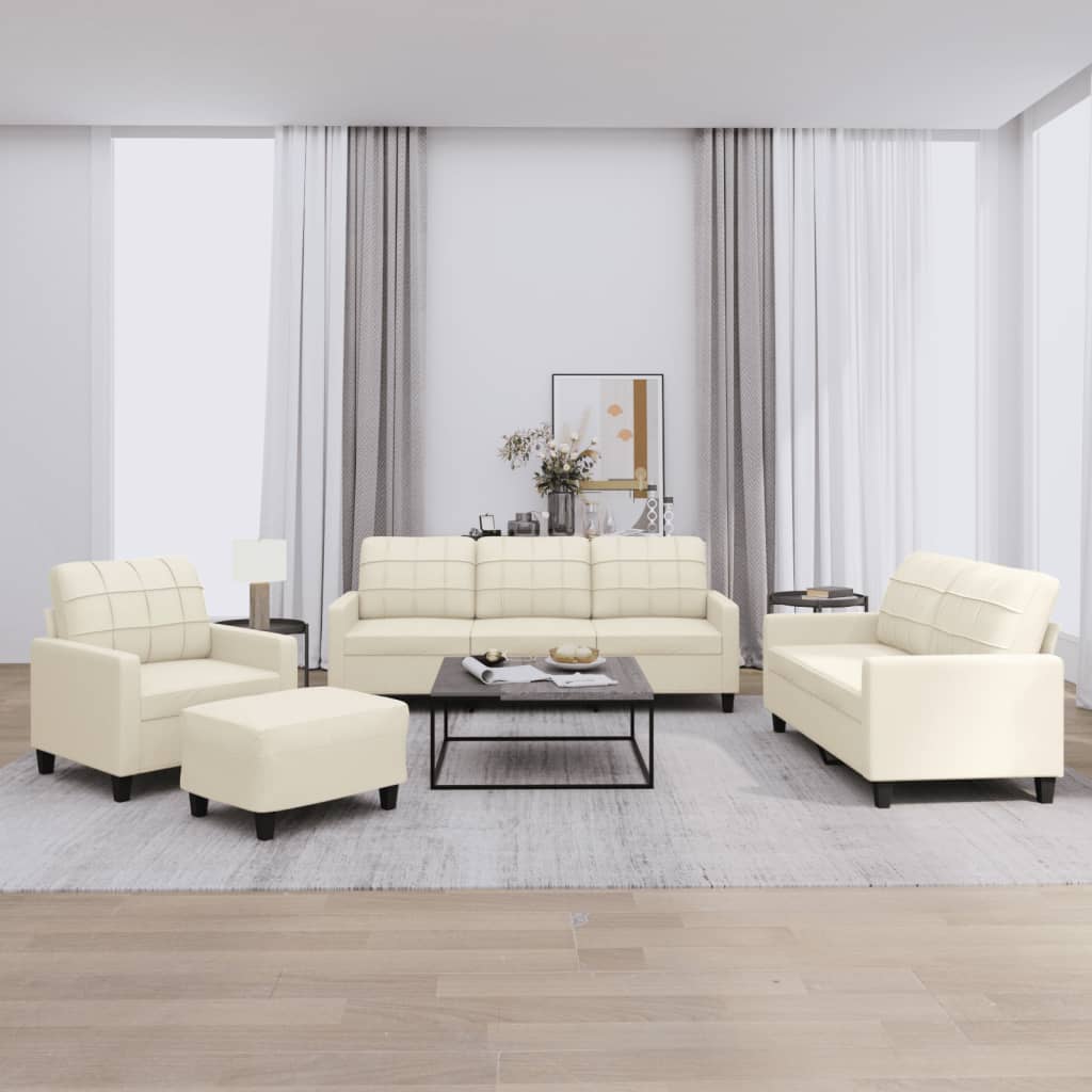 Set De Canapele , 3 Piese, , Piele Ecologică