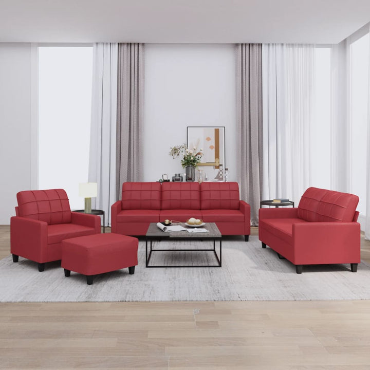 Set De Canapele , 3 Piese, , Piele Ecologică