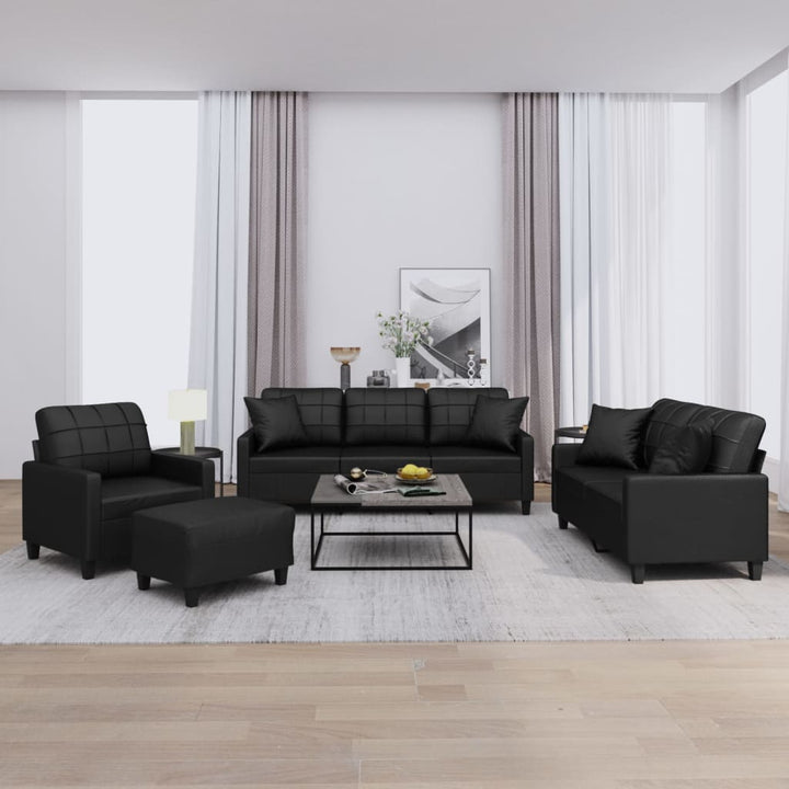 Set De Canapele , 3 Piese, , Piele Ecologică