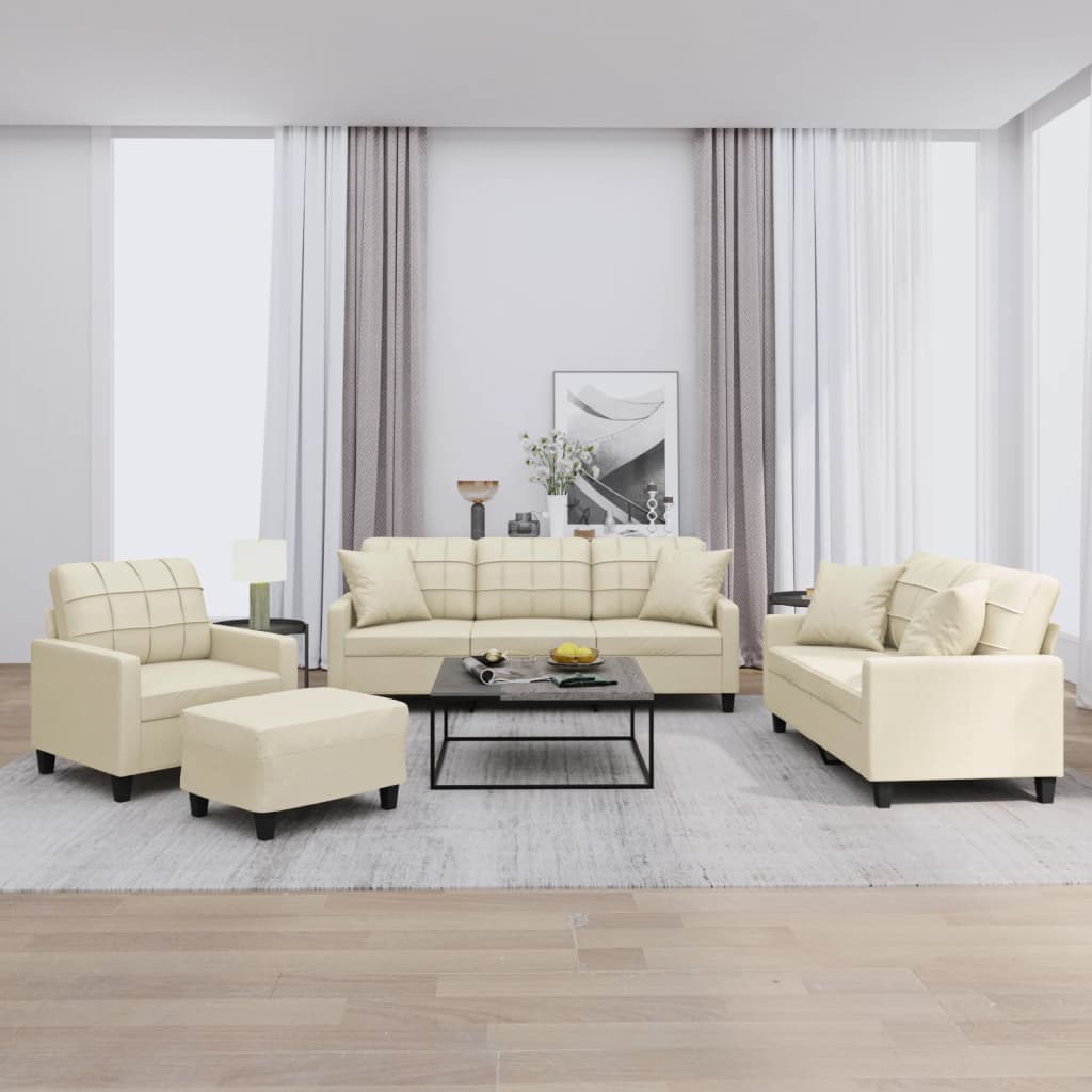 Set De Canapele , 3 Piese, , Piele Ecologică