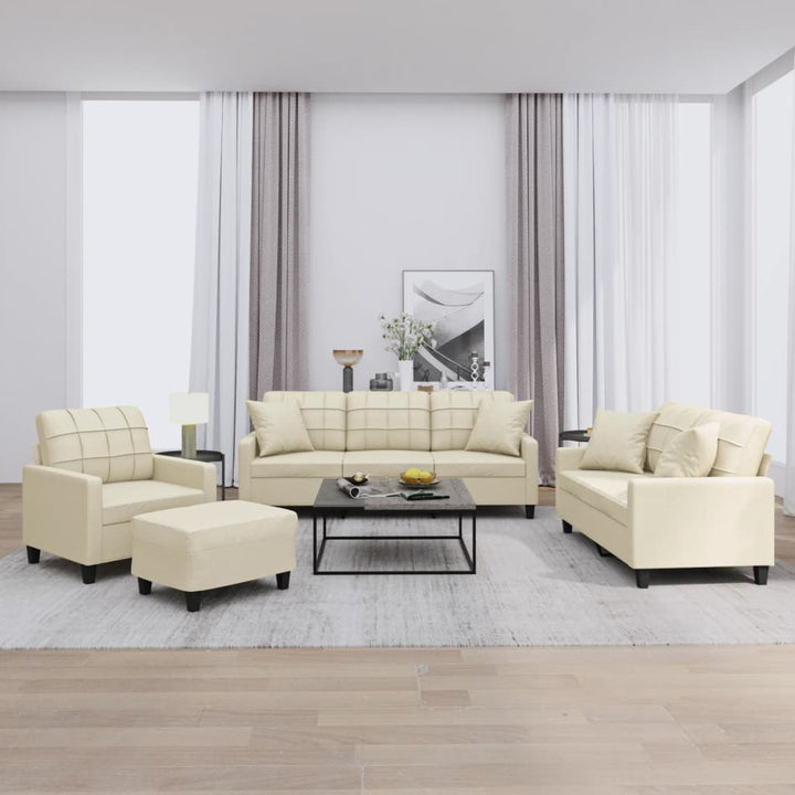 Set De Canapele , 3 Piese, , Piele Ecologică