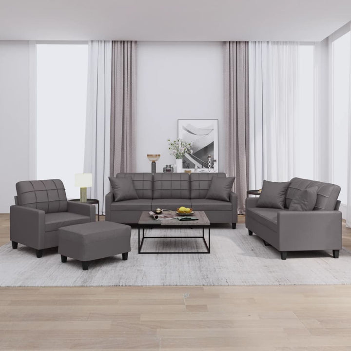 Set De Canapele , 3 Piese, , Piele Ecologică