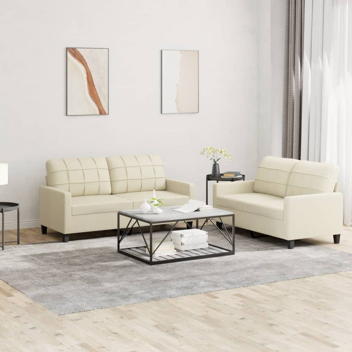 Set De Canapele , 2 Piese, , Piele Ecologică