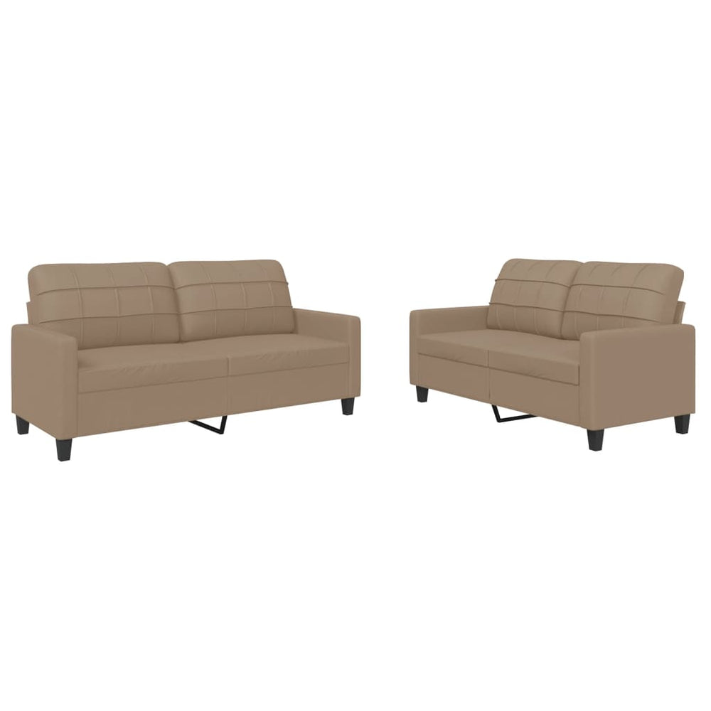 Set De Canapele , 2 Piese, , Piele Ecologică