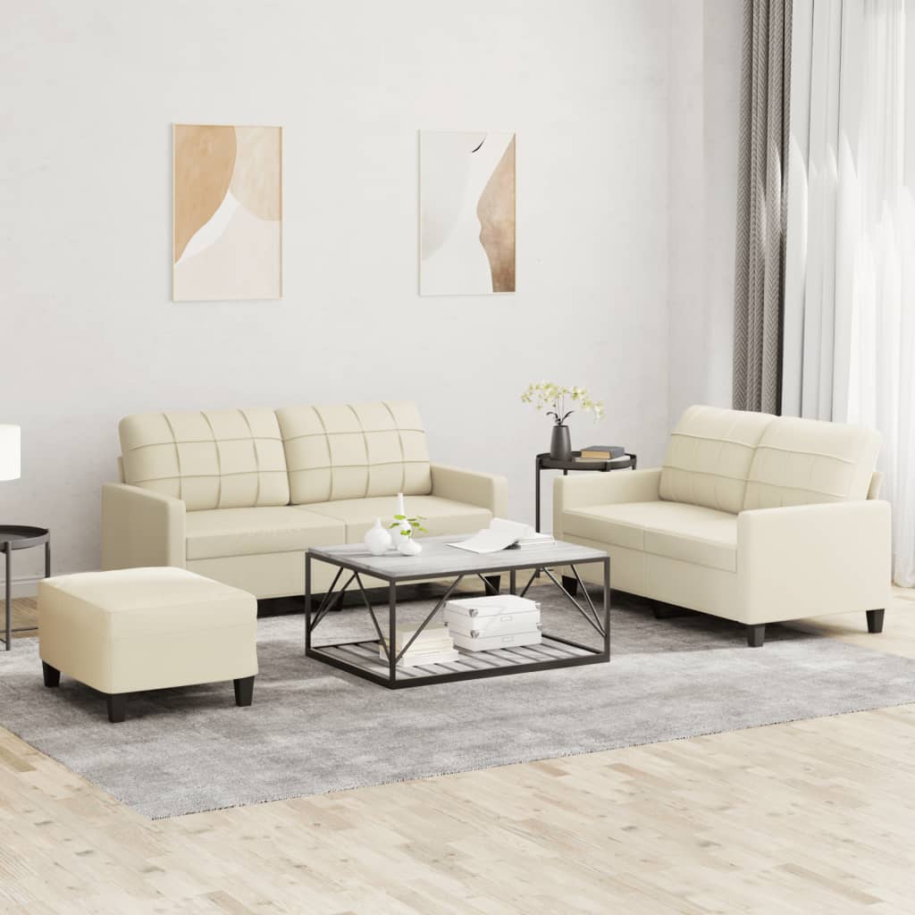Set De Canapele , 2 Piese, , Piele Ecologică