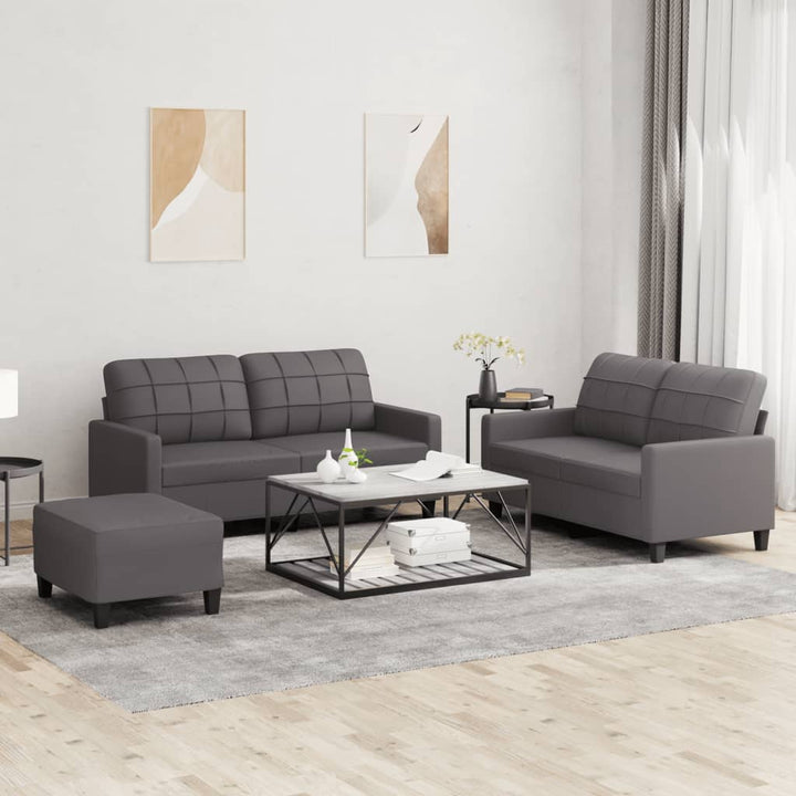 Set De Canapele , 2 Piese, , Piele Ecologică