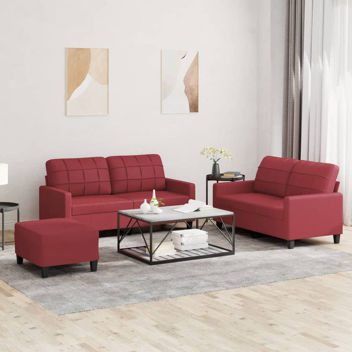 Set De Canapele , 2 Piese, , Piele Ecologică