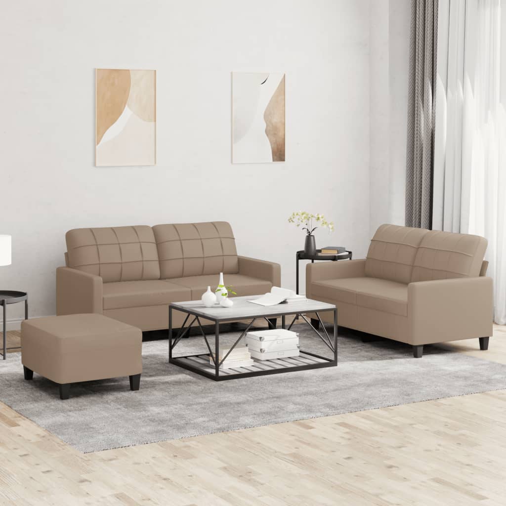 Set De Canapele , 2 Piese, , Piele Ecologică