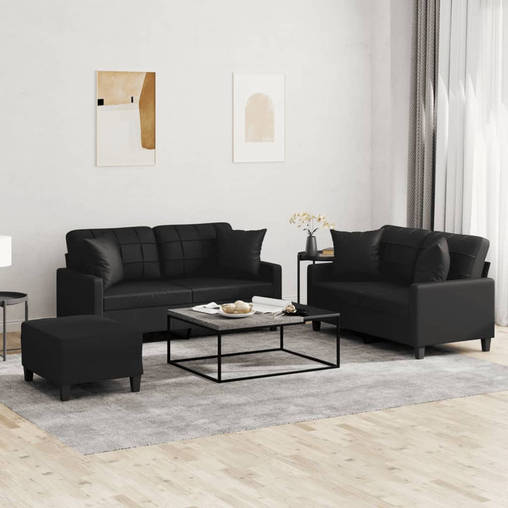Set De Canapele , 2 Piese, , Piele Ecologică