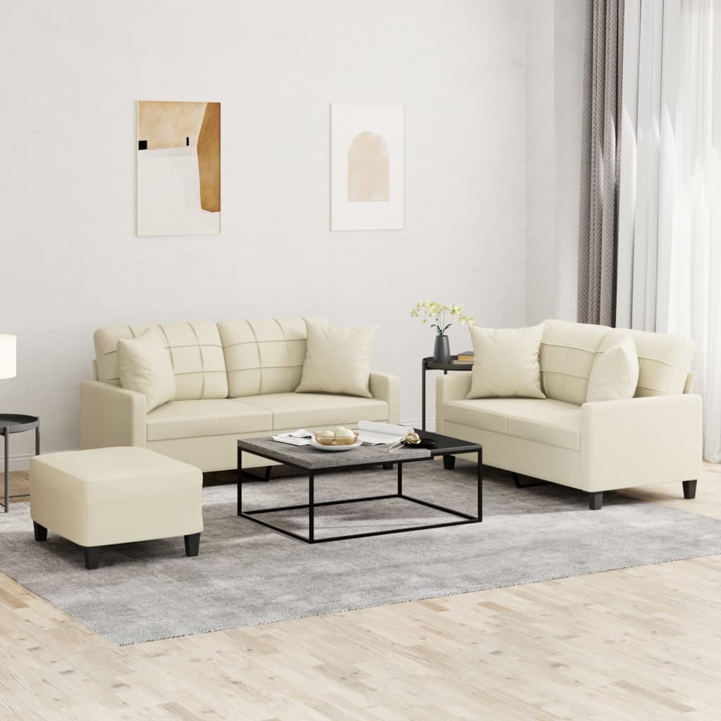 Set De Canapele , 2 Piese, , Piele Ecologică