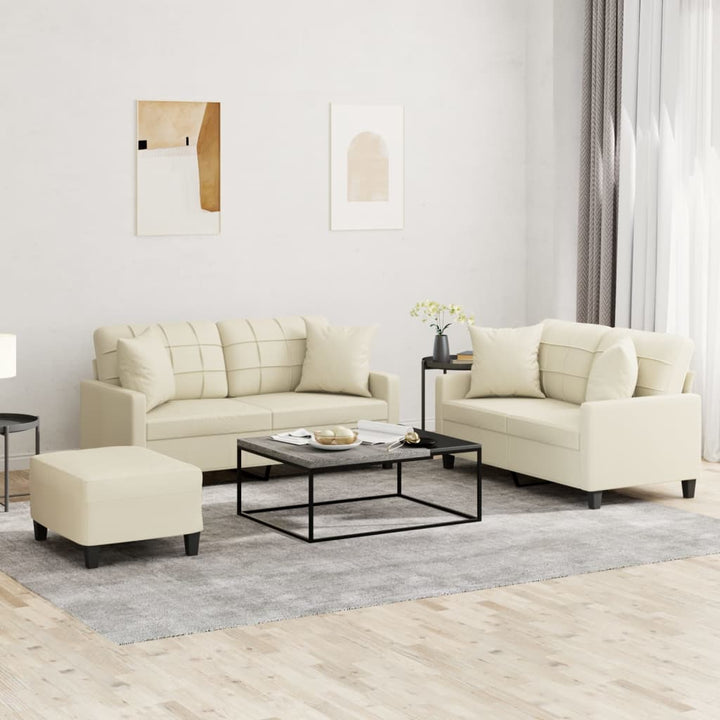 Set De Canapele , 2 Piese, , Piele Ecologică