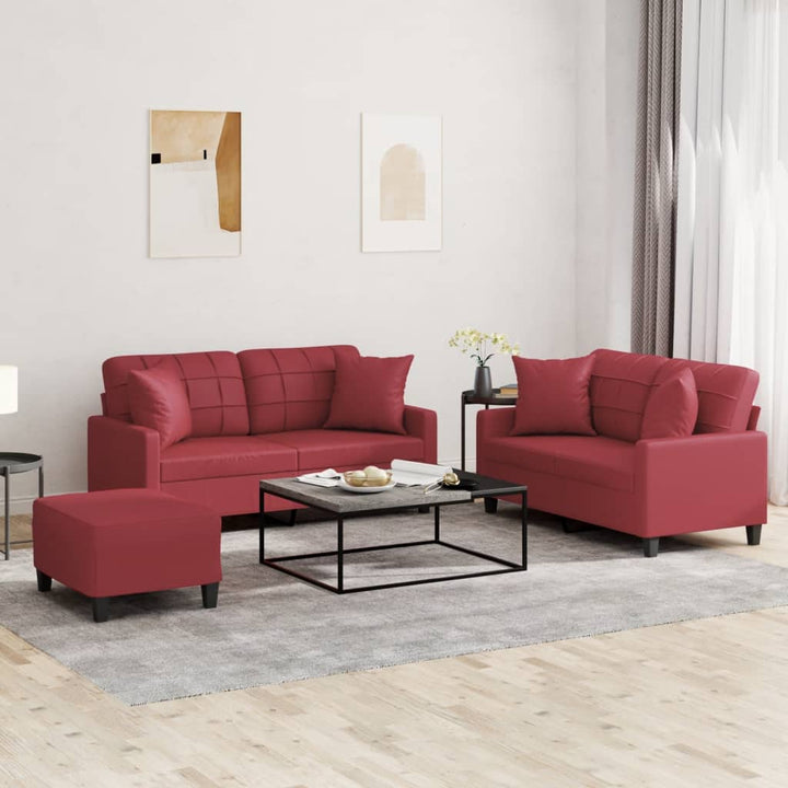 Set De Canapele , 2 Piese, , Piele Ecologică