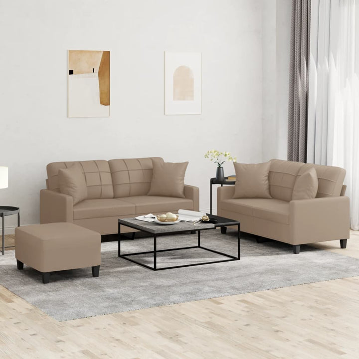 Set De Canapele , 2 Piese, , Piele Ecologică