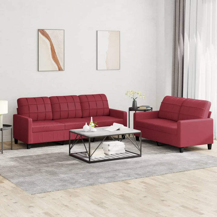 Set De Canapele , 2 Piese, , Piele Ecologică