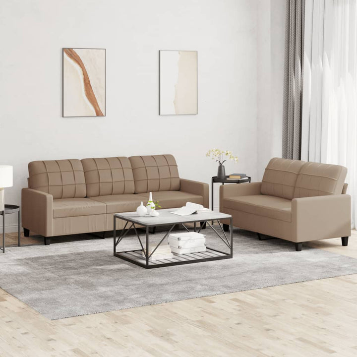 Set De Canapele , 2 Piese, , Piele Ecologică