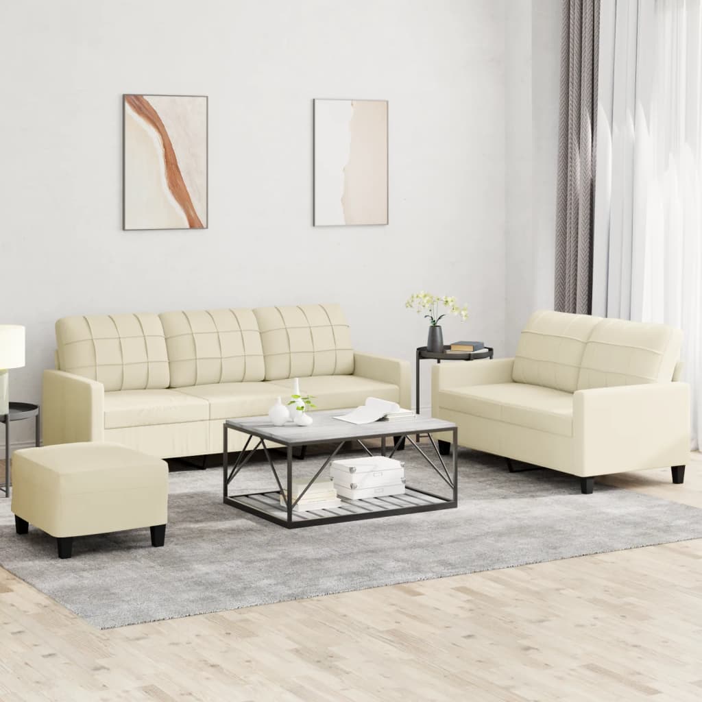 Set De Canapele , 2 Piese, , Piele Ecologică