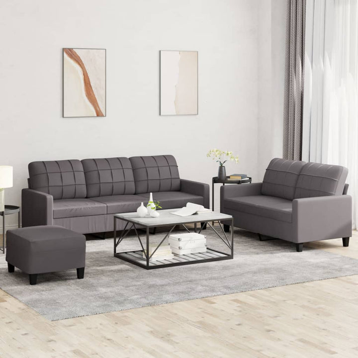 Set De Canapele , 2 Piese, , Piele Ecologică