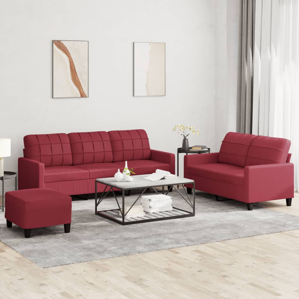 Set De Canapele , 2 Piese, , Piele Ecologică