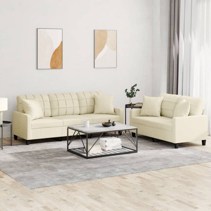 Set De Canapele , 2 Piese, , Piele Ecologică