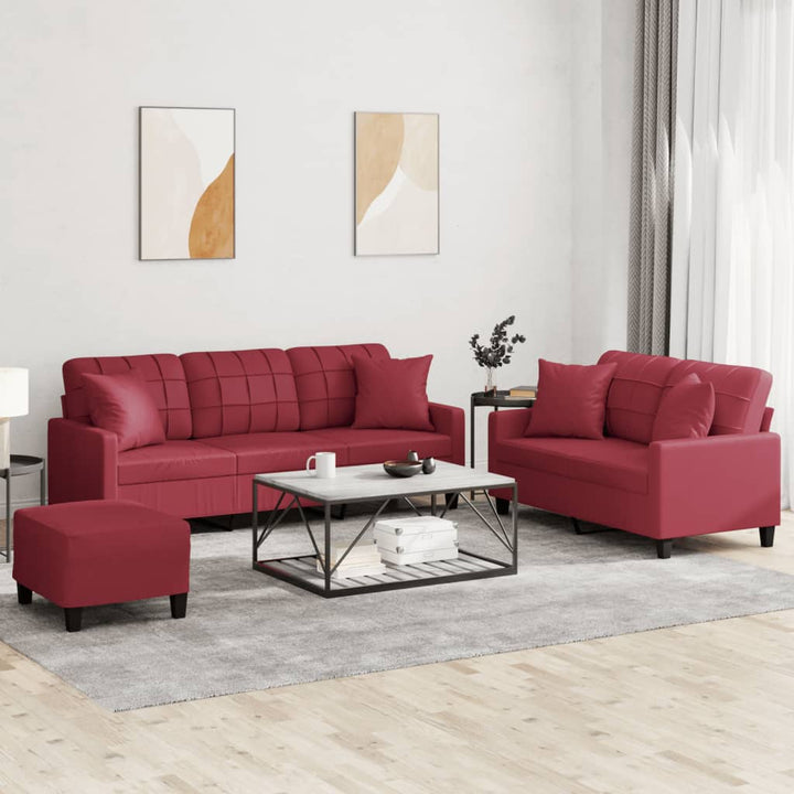 Set De Canapele , 2 Piese, , Piele Ecologică