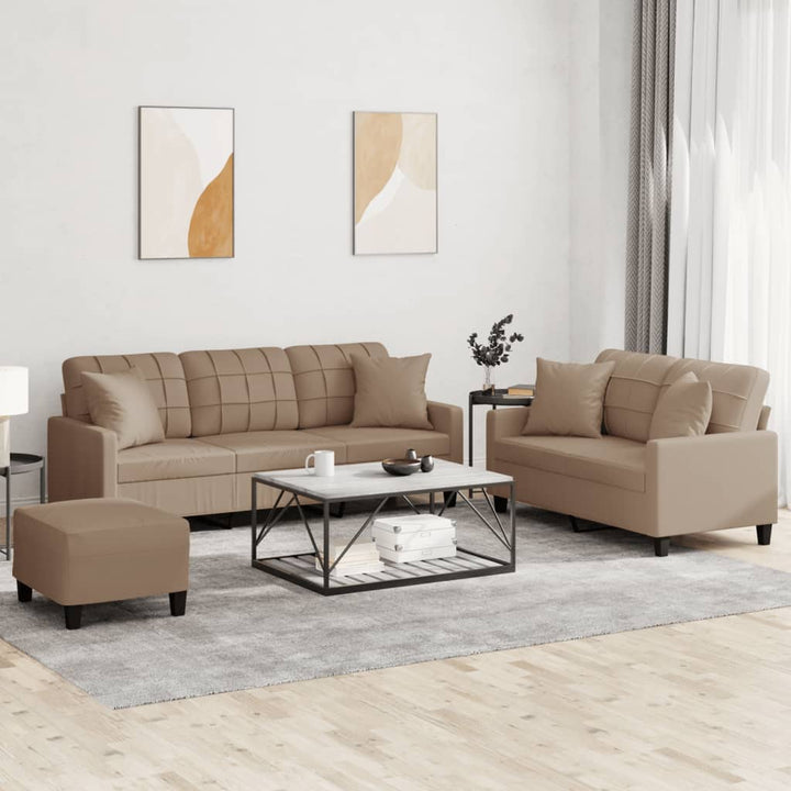 Set De Canapele , 2 Piese, , Piele Ecologică