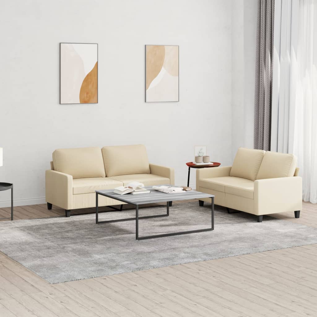 Set De Canapele Cu Perne, 3 Piese, , Textil