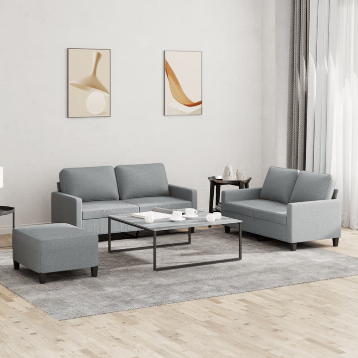 Set De Canapele Cu Perne, 3 Piese, , Textil