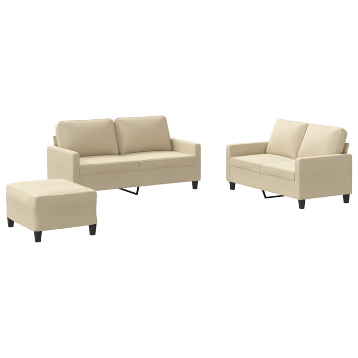 Set De Canapele Cu Perne, 3 Piese, , Textil
