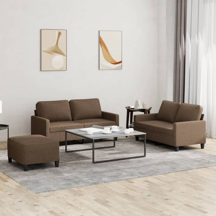 Set De Canapele Cu Perne, 3 Piese, , Textil