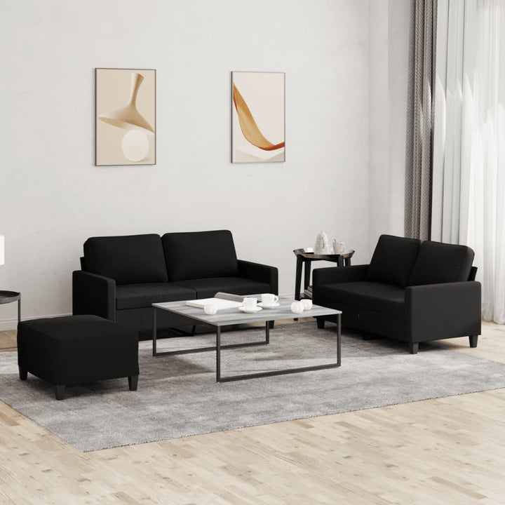 Set De Canapele Cu Perne, 3 Piese, , Textil