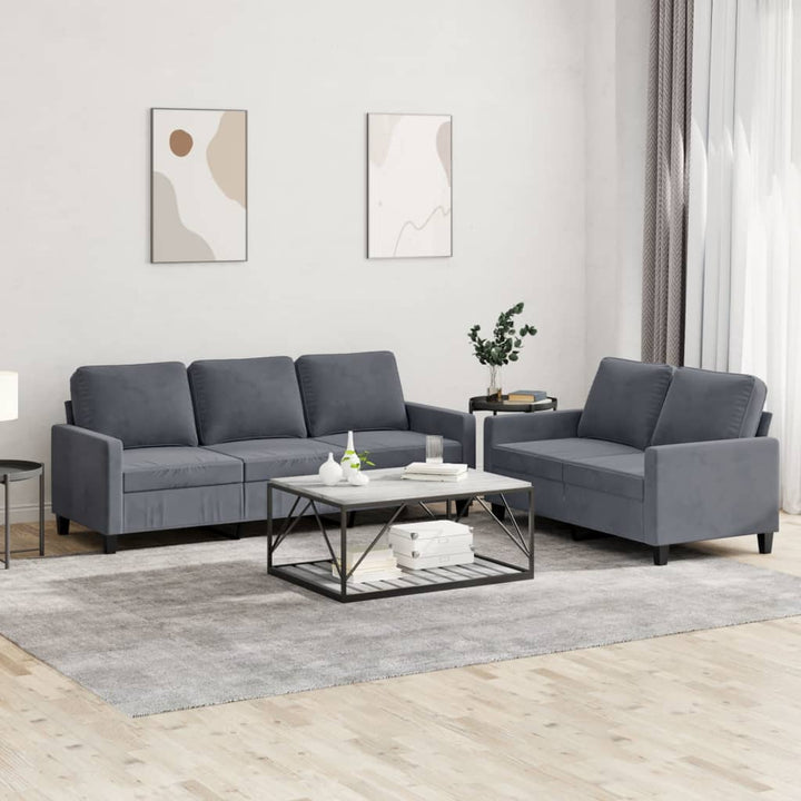 Set Canapea Cu Perne, 3 Piese, Roșu Vin, Catifea