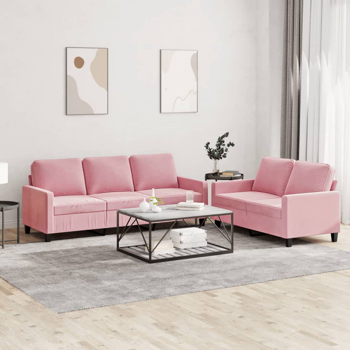Set Canapea Cu Perne, 3 Piese, Roșu Vin, Catifea