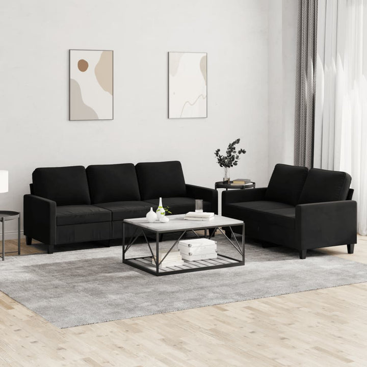 Set Canapea Cu Perne, 3 Piese, Roșu Vin, Catifea