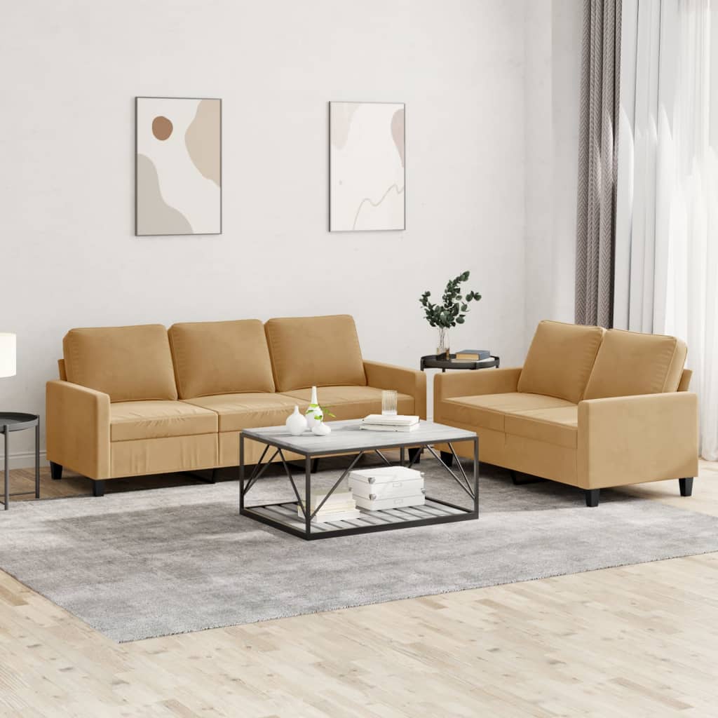 Set Canapea Cu Perne, 3 Piese, Roșu Vin, Catifea