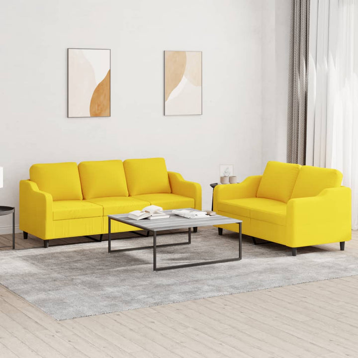 Set De Canapele Cu Perne, 3 Piese, , Textil