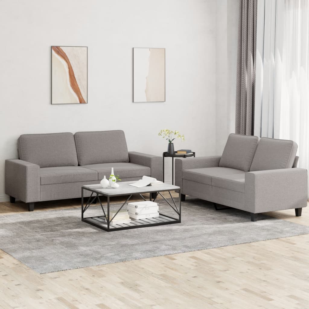 Set De Canapele, 2 Piese, , Textil
