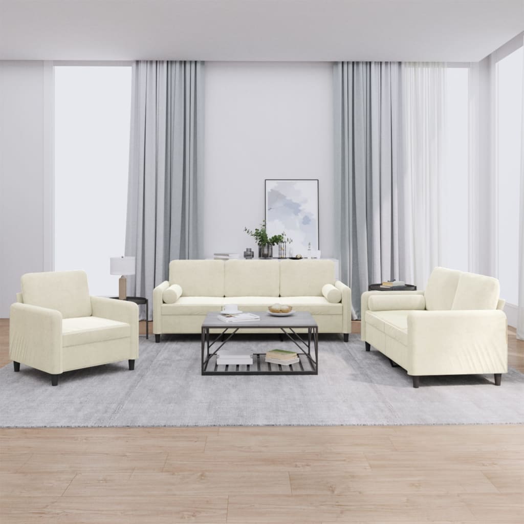 Set De Canapele, 4 Piese, , Catifea