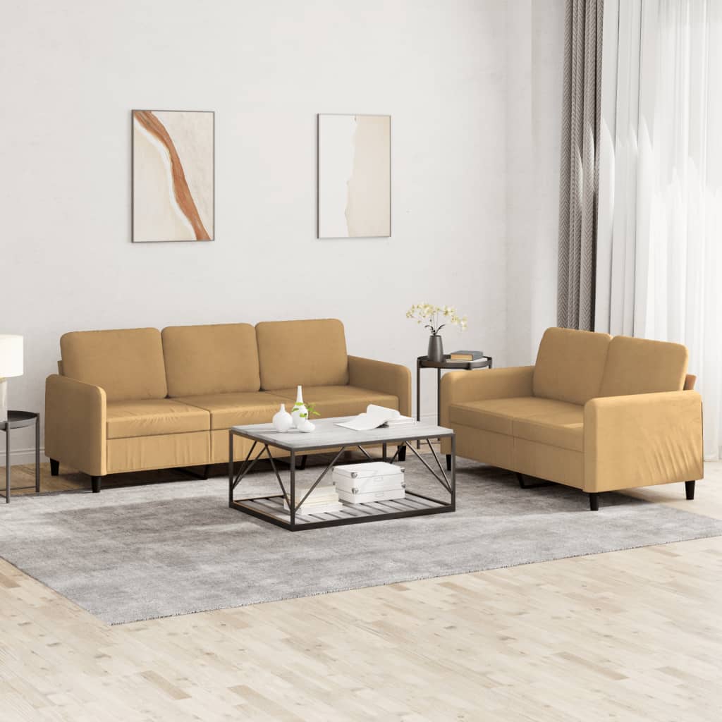 Set De Canapea, 3 Piese, Roșu Vin, Catifea