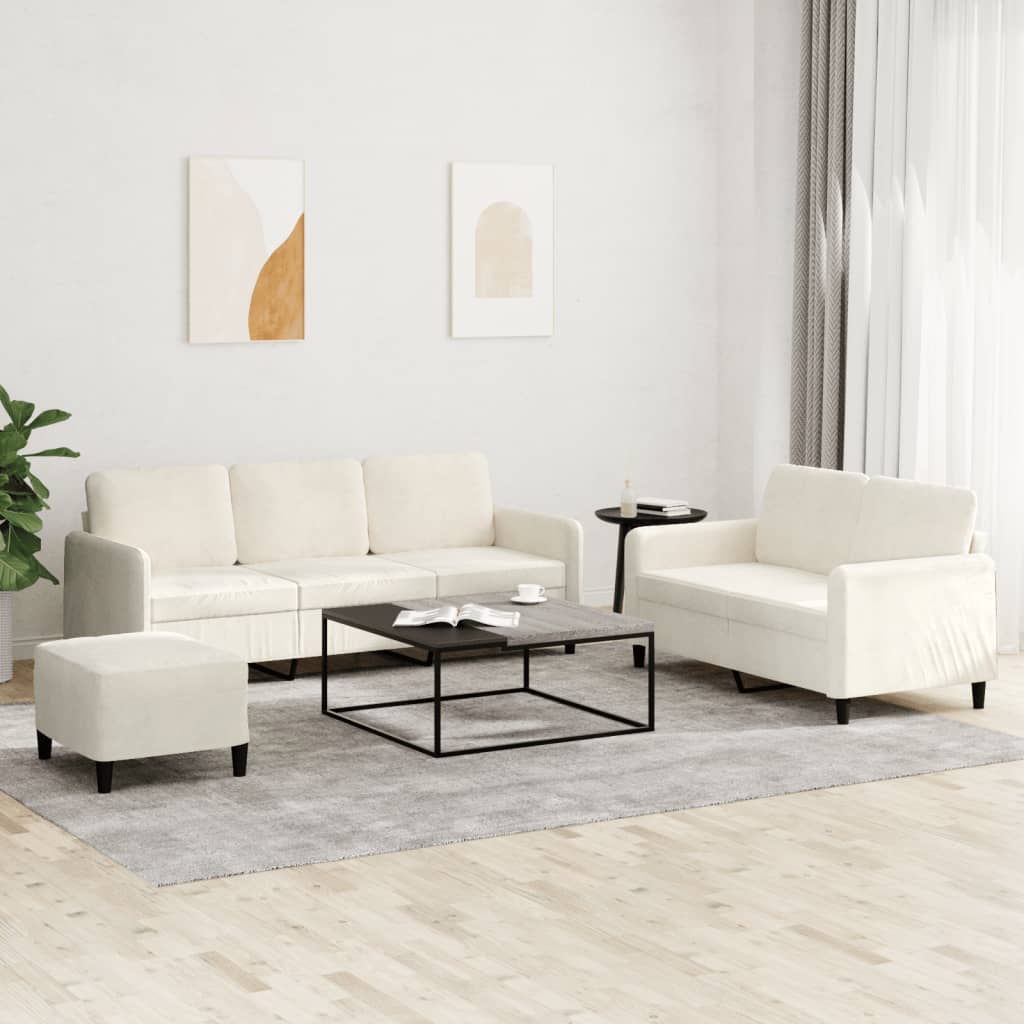 Set De Canapea, 3 Piese, Roșu Vin, Catifea