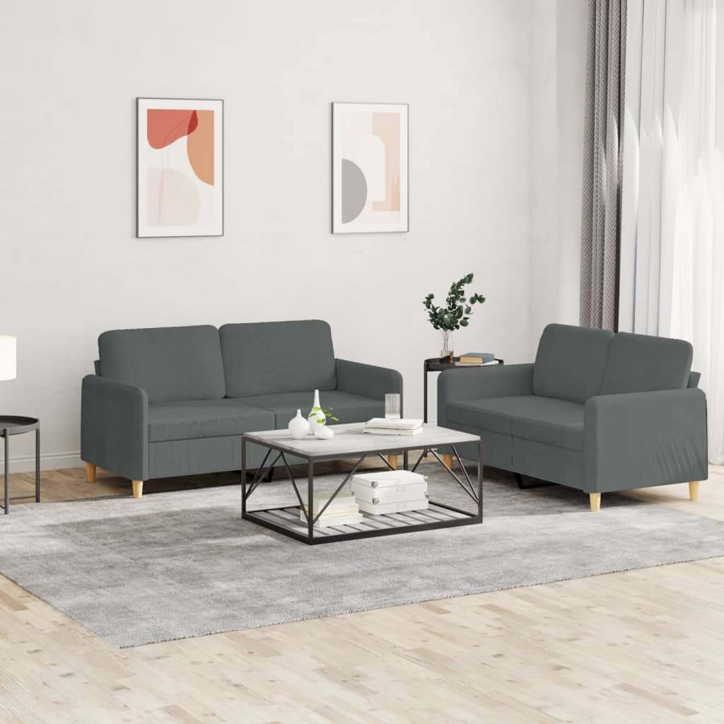 Set De Canapele Cu Perne, 2 Piese, , Textil