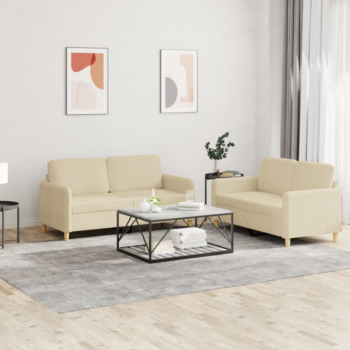Set De Canapele Cu Perne, 2 Piese, , Textil