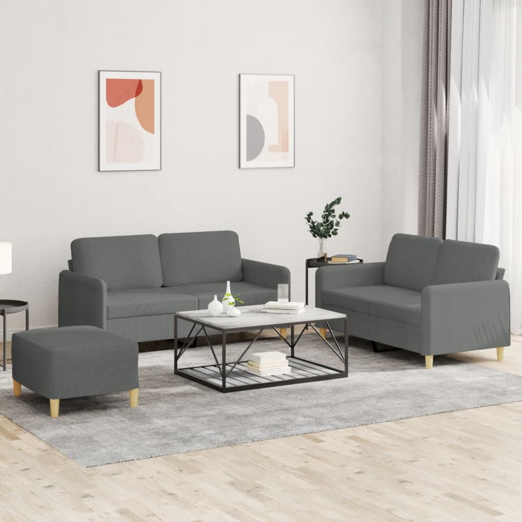 Set De Canapele Cu Perne, 2 Piese, , Textil