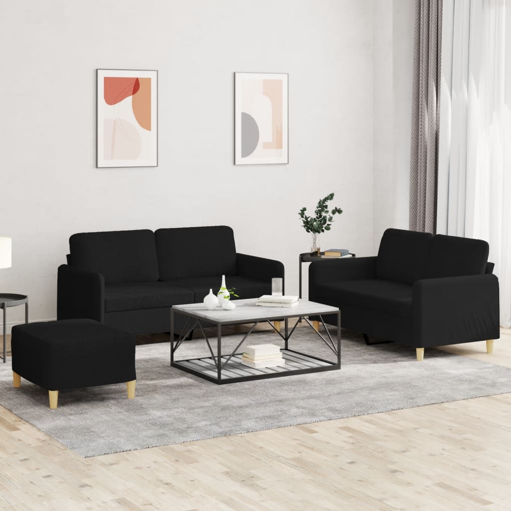 Set De Canapele Cu Perne, 2 Piese, , Textil