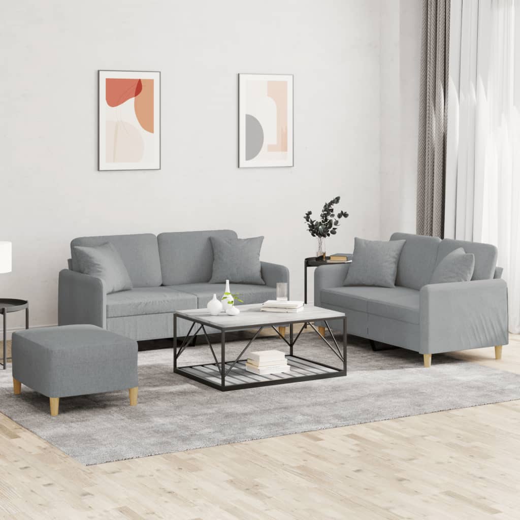 Set De Canapele Cu Perne, 2 Piese, , Textil