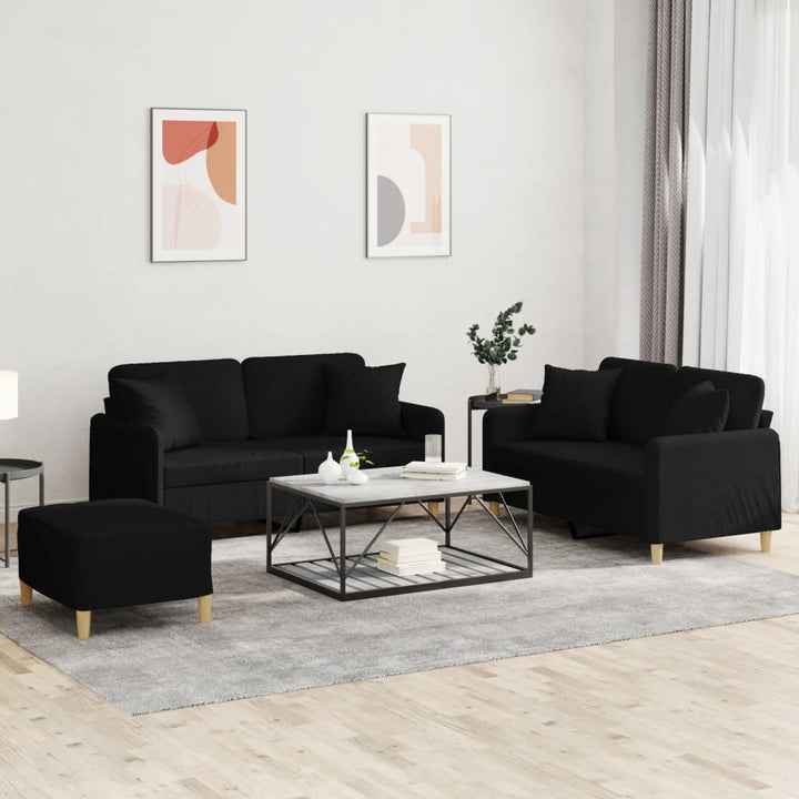Set De Canapele Cu Perne, 2 Piese, , Textil
